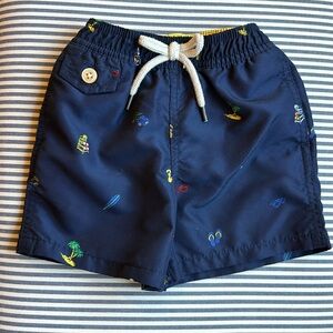 Ralph Lauren toddler boys navy swim trunks